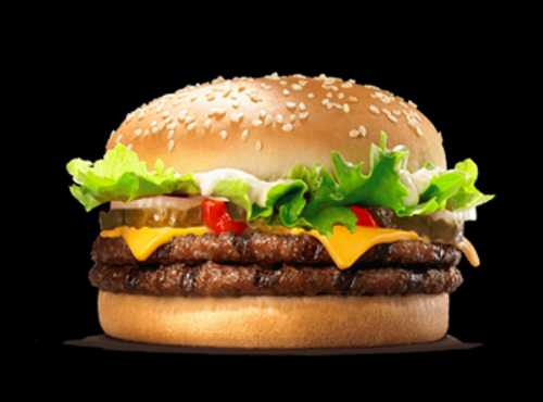 Double cheeseburger seul